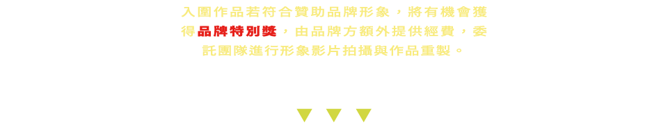 品牌特別獎說明
